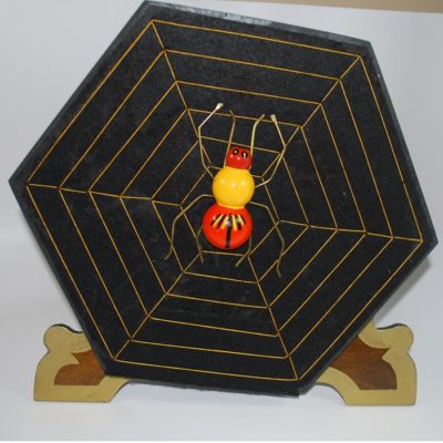 Petrie and Lewis Card Spider: few made: hallmarked