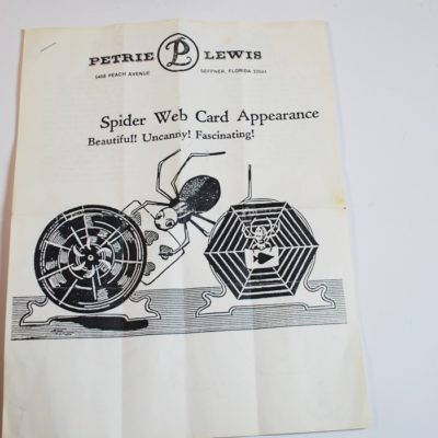 Petrie and Lewis Card Spider: few made: hallmarked - Image 4