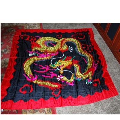 Six Foot All Silk Dragon Foulard; beautiful!