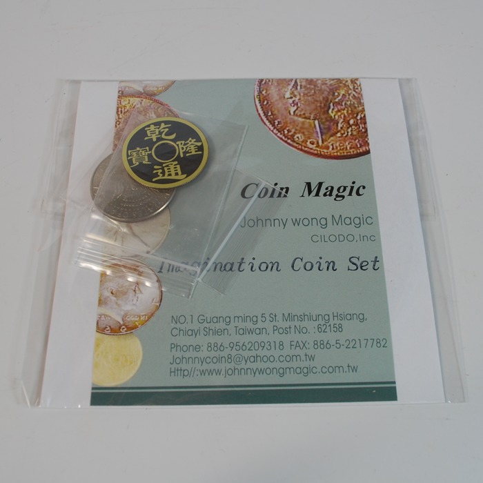 Johnny Wong 2p Split Coin And Instructions Street Magic New 