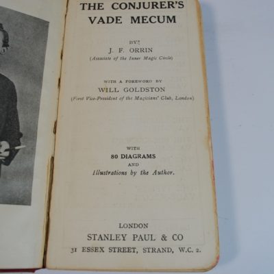Conjurer's Vade Mecum: 1920 J.F. Orrin Stanley Paul and Co.  London - Image 4