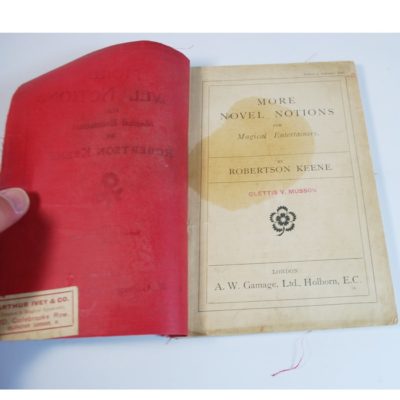 More Novel Notions for Magical Entertainers: Robertson Keene circa 1920/ Gamage - Image 2