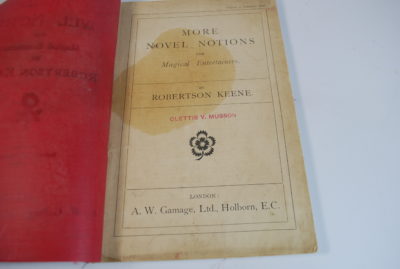 More Novel Notions for Magical Entertainers: Robertson Keene circa 1920/ Gamage - Image 4