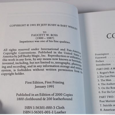 The Man Who Was Erdnase: Bart Whaley, Jeff Busby, Martin Gardner first edition mint! - Image 3
