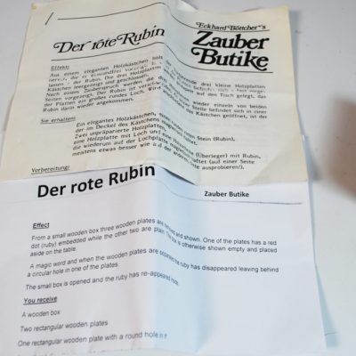 The Red Ruby from Edward Boettcher Germany: 1985 rare - Image 2