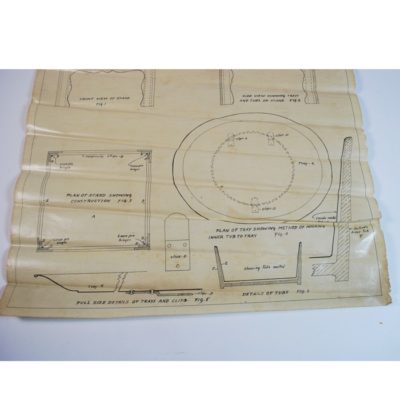 Original Thayer Workshop Plan from the Thayer Archives: The Mysterious Duck Production (Duck Tub): Own a piece of history! Unique! - Image 2
