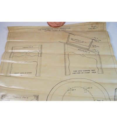 Original Thayer Workshop Plan from the Thayer Archives: The Mysterious Duck Production (Duck Tub): Own a piece of history! Unique! - Image 4