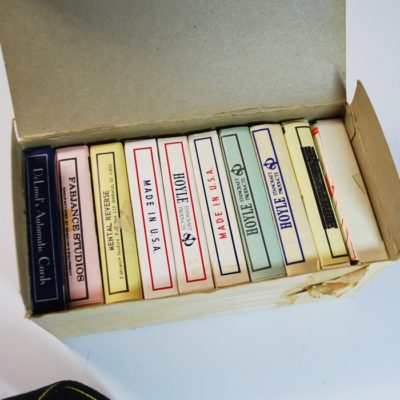 10 decks of vintage trick cards mostly Hoyle brand - Image 2