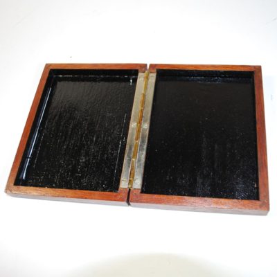 Vintage Wood Inlay Card Box: circa 1930 - Image 3