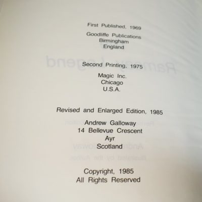 Ramsay Legend: The Magic of John Ramsay by Andrew Galloway: enlarged and expanded edition 1985 - Image 2