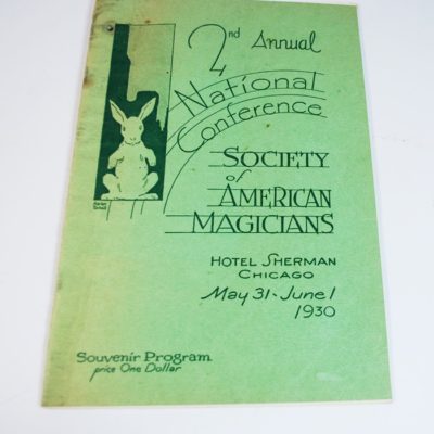 1930 SAM Convention Program with Kolar child magician  photograph: rare event and program: Thurston, Downs, Tarbel and Joseffey's performance of Balsamo - Image 2