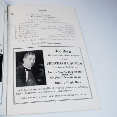 1930 SAM Convention Program with Kolar child magician  photograph: rare event and program: Thurston, Downs, Tarbel and Joseffey's performance of Balsamo - Image 5