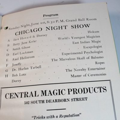 1930 SAM Convention Program with Kolar child magician  photograph: rare event and program: Thurston, Downs, Tarbel and Joseffey's performance of Balsamo - Image 8