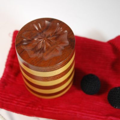 Segmented wood chop cup by Colin Rose: stunning cup with beautiful design. - Image 2