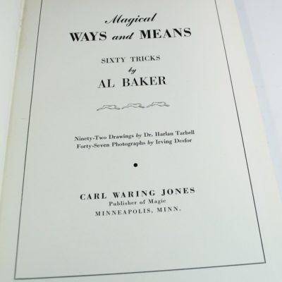 Magical Ways and Means: Al Baker 1941 - Image 2