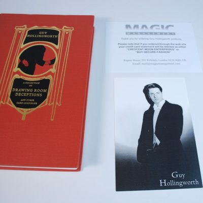 Guy Hollingworth Drawing Room Deceptions: first edition and print :1999: Autographed in London: with photo postcard and advertisement