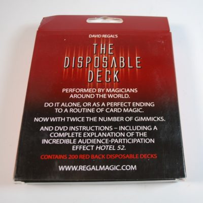 David Regal Disposable Deck - Image 2