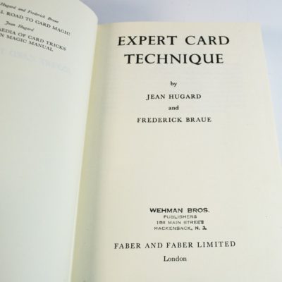 Expert Card Technique by Jean Hugard and Frederick Braue fourth edition with dust jacket - Image 3