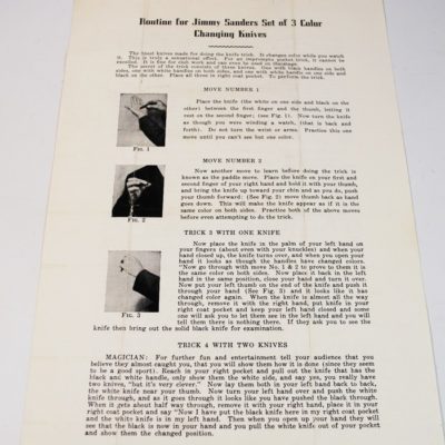 Jimmy Sanders Color Changing Knives circa 1950: simply the best ever made - Image 4
