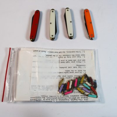 Jose De Latorre Kolorfusing color changing knife set with smash climax  and extra knife: scarce: uses the Stanfield Knife gimmick - Image 2