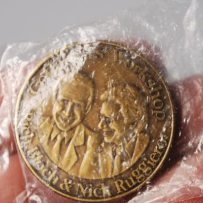 Copperfiled, Blackstone, Burton Las Vega Chips, 1997 World Magic Seminar Token (Nick and Rich) and SAM Wooden Nickel - Image 2