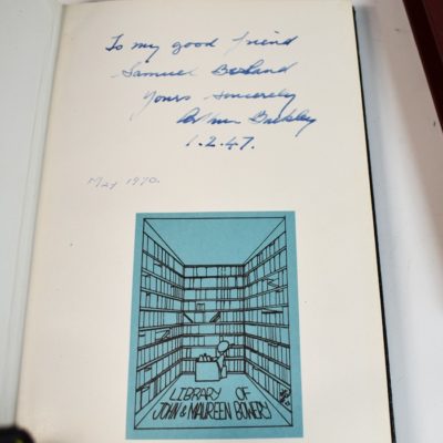 Card Control by Arthur Buckley: autographed to magician Sam Berland - Image 3