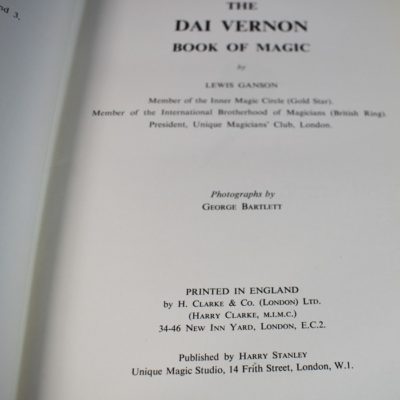 Dai Vernon Book of Magic Autographed by Vernon - Image 5