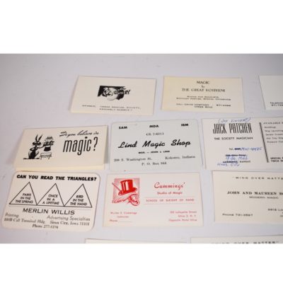 41 vintage throw out and business cards - Image 2