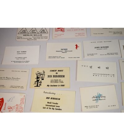 41 vintage throw out and business cards - Image 5