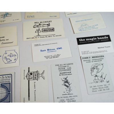 41 vintage throw out and business cards - Image 9