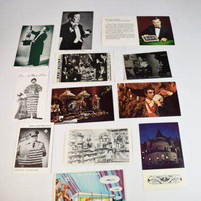 12 vintage Post cards including three early Magic Castle: 1960's