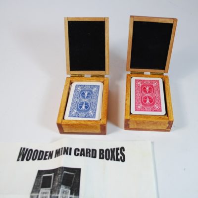 Wooden Mini Card Boxes