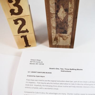 Grant's 1-2-3 Baffling Blocks by Gimpy  and Stevens Magic: sold out! - Image 3