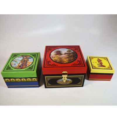 Oriental Nest of Boxes by Michael Baker: one man locked nest of boxes: sold out!