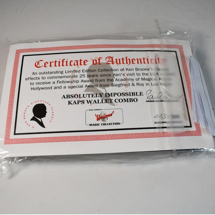 Absolutely Impossible/Kaps Combo Wallet: Ken Brooke's Signature Series #443 of 500 - Image 2