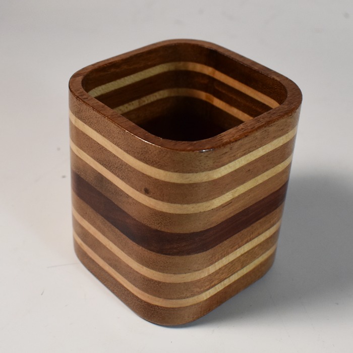 Square segmented chop cup: unusual