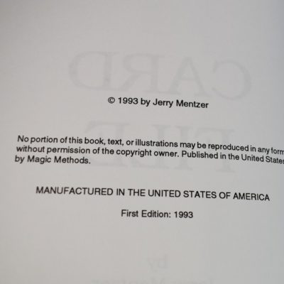 Card File by Jerry Mentzser 1993 first editon - Image 3