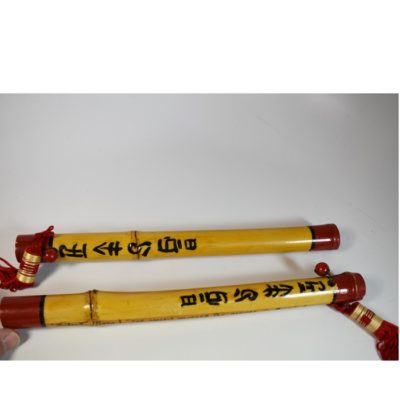 Silent Mora signed and inscribed Chinese Sticks - Image 4