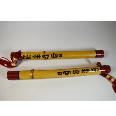 Silent Mora signed and inscribed Chinese Sticks - Image 5