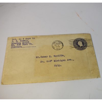 Frederick Eugene Powell signed 1919 letter on elaborate letterhead with mailing envelope - Image 4