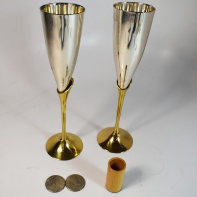 Early Collector’s Workshop Midas Cups: brass and silver - Image 2