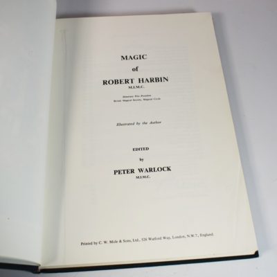 The Magic of Robert Harbin (rare) and the book RW Harbin by Martin breeze: Doc Mossey Collection - Image 4