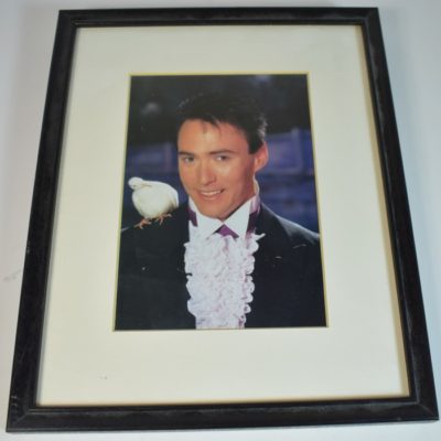 Lance Burton Early original early publicity photo presented to his friend Bob Escher Past president IBM