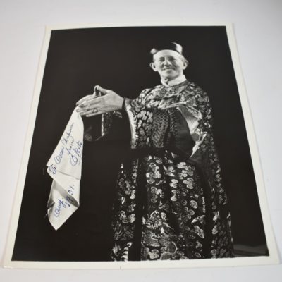 Okito Signed 8x10 photo and Lecture Tour Card: 1951