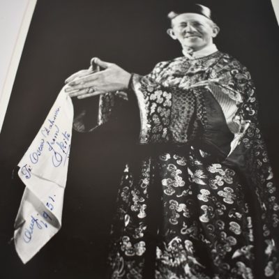 Okito Signed 8x10 photo and Lecture Tour Card: 1951 - Image 2