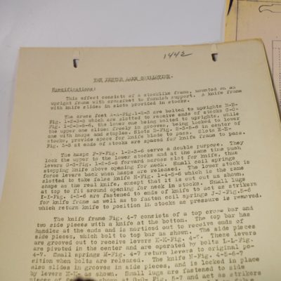 Original Thayer workshop Plans and Instructions: The Lester Lake Guillotine - Image 3