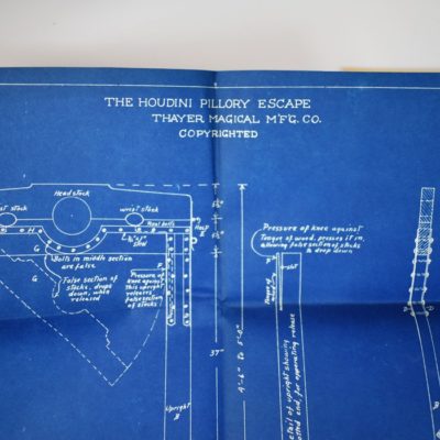 Original Thayer Workshop Plans and Instructions for the Houdini Pillory Escape - Image 2