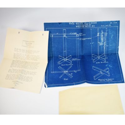 Original Thayer Workshop Plans and Instructions for the Cross Escape Illusion