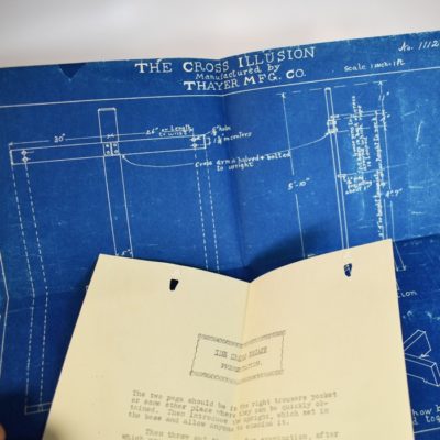Original Thayer Workshop Plans and Instructions for the Cross Escape Illusion - Image 2