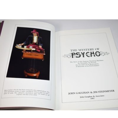The Mystery of Pyscho: John Gaughan and Jim Steinmeyer: Original 1986: Autographed by Both to Doc Mossey: scarce - Image 3